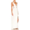 image:imageRVivimos Womens Boho Sexy Deep V Neck Side Slit Maxi DressWhite