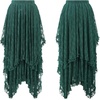 image:imageRVivimos Womens Lace See Through Floral Maxi SkirtDark Green