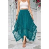 image:imageRVivimos Womens Lace See Through Floral Maxi SkirtGreen