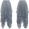 image:imageRVivimos Womens Lace See Through Floral Maxi SkirtGrey