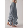 image:imageRVivimos Womens Lace See Through Floral Maxi SkirtGrey