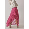 image:imageRVivimos Womens Lace See Through Floral Maxi SkirtHotpink
