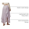 image:imageRVivimos Womens Lace See Through Floral Maxi SkirtPurple
