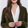 image:imageRVivimos Womens Long Velvet Blazers Coat Casual JacketsArmy Green