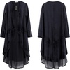 image:imageRVivimos Womens Long Velvet Blazers Coat Casual JacketsBlack