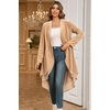 image:imageRVivimos Womens Long Velvet Blazers Coat Casual JacketsChampagne