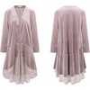 image:imageRVivimos Womens Long Velvet Blazers Coat Casual JacketsDustyviolet