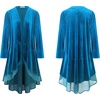 image:imageRVivimos Womens Long Velvet Blazers Coat Casual JacketsLakeblue