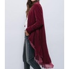 image:imageRVivimos Womens Long Velvet Blazers Coat Casual JacketsMulberry