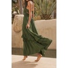 image:imageRVivimos Womens Summer Boho Elastic Waist Flowy Maxi DressArmy Green