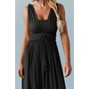 image:imageRVivimos Womens Summer Boho Elastic Waist Flowy Maxi DressBlack