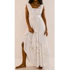 image:imageRVivimos Womens Summer Boho Elastic Waist Flowy Maxi DressWhite