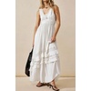 image:imageRVivimos Womens Summer Boho Elastic Waist Flowy Maxi DressWhite