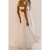 image:imageRVivimos Womens Summer Boho Elastic Waist Flowy Maxi DressWhite
