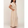 image:imageRVivimos Womens Summer Boho Loose Maxi Dress with PocketsBeige