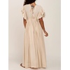 image:imageRVivimos Womens Summer Boho Loose Maxi Dress with PocketsBeige