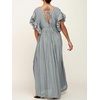 image:imageRVivimos Womens Summer Boho Loose Maxi Dress with PocketsGray
