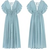 image:imageRVivimos Womens Summer Boho Loose Maxi Dress with PocketsSky Blue