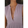 image:imageRVivimos Womens Summer Cotton Button V Neck Maxi DressDusty Purple