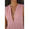 image:imageRVivimos Womens Summer Cotton Button V Neck Maxi DressPink