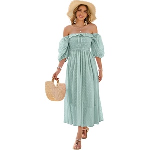 image:imageRVivimos Women Summer Cotton A Line Flowy Long DressesGreen1