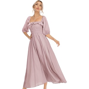 image:imageRVivimos Women Summer Cotton A Line Flowy Long DressesMauve1