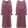 image:imageRVivimos Long Sleeve V Neck Flowy Maxi Dresses for WomenDarkrose