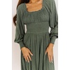 image:imageRVivimos Womens Elastic Empire Waist ALine Maxi DressArmygreen