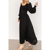 image:imageRVivimos Womens Elastic Empire Waist ALine Maxi DressBlack