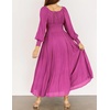 image:imageRVivimos Womens Elastic Empire Waist ALine Maxi DressFuchsia