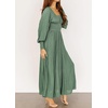 image:imageRVivimos Womens Elastic Empire Waist ALine Maxi DressGreen