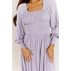 image:imageRVivimos Womens Elastic Empire Waist ALine Maxi DressLightpurple