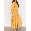image:imageRVivimos Womens Elastic Empire Waist ALine Maxi DressYellow