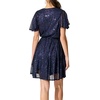 image:imageRVivimos Womens Sequin V Neck Sparkly Club Party Mini DressNavy Blue