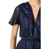 image:imageRVivimos Womens Sequin V Neck Sparkly Club Party Mini DressNavy Blue