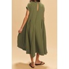 image:imageRVivimos Womens Summer Cotton Casual Loose Beach Midi Dress with PocketsArmy Green