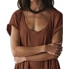 image:imageRVivimos Womens Summer Cotton Casual Loose Beach Midi Dress with PocketsBrown