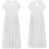 image:imageRVivimos Womens Summer Cotton Casual Loose Beach Midi Dress with PocketsWhite