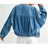 image:imageRVivimos Womens Distressed Jean Jacket Zip Up Cropped CoatBlue