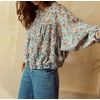 image:imageRVivimos Womens Distressed Jean Jacket Zip Up Cropped CoatRetrobluefloral