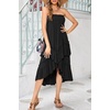 image:imageRVivimos Womens High Waisted Ruffle Layered Midi SkirtBlack
