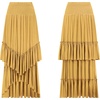 image:imageRVivimos Womens High Waisted Ruffle Layered Midi SkirtYellow