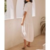 image:imageRVivimos Womens Summer Cotton Casual Flowy Maxi DressWhite