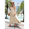 image:imageRVivimos Womens Boho Strapless Smocked Maxi Tube DressBeige2
