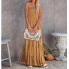image:imageRVivimos Womens Boho Strapless Smocked Maxi Tube DressDarkyellow2