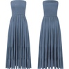 image:imageRVivimos Womens Boho Strapless Smocked Maxi Tube DressHazeblue2