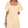 image:imageRVivimos Womens Cotton Eyelet Embroidery ALine Midi DressApricot