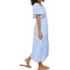 image:imageRVivimos Womens Cotton Eyelet Embroidery ALine Midi DressLight Blue