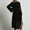 image:imageRVivimos Womens Floral Embroidered High Low Long DressesBlack