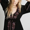 image:imageRVivimos Womens Floral Embroidered High Low Long DressesBlack